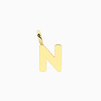 Charm Kidult By You Lettera N in Acciaio Dorato