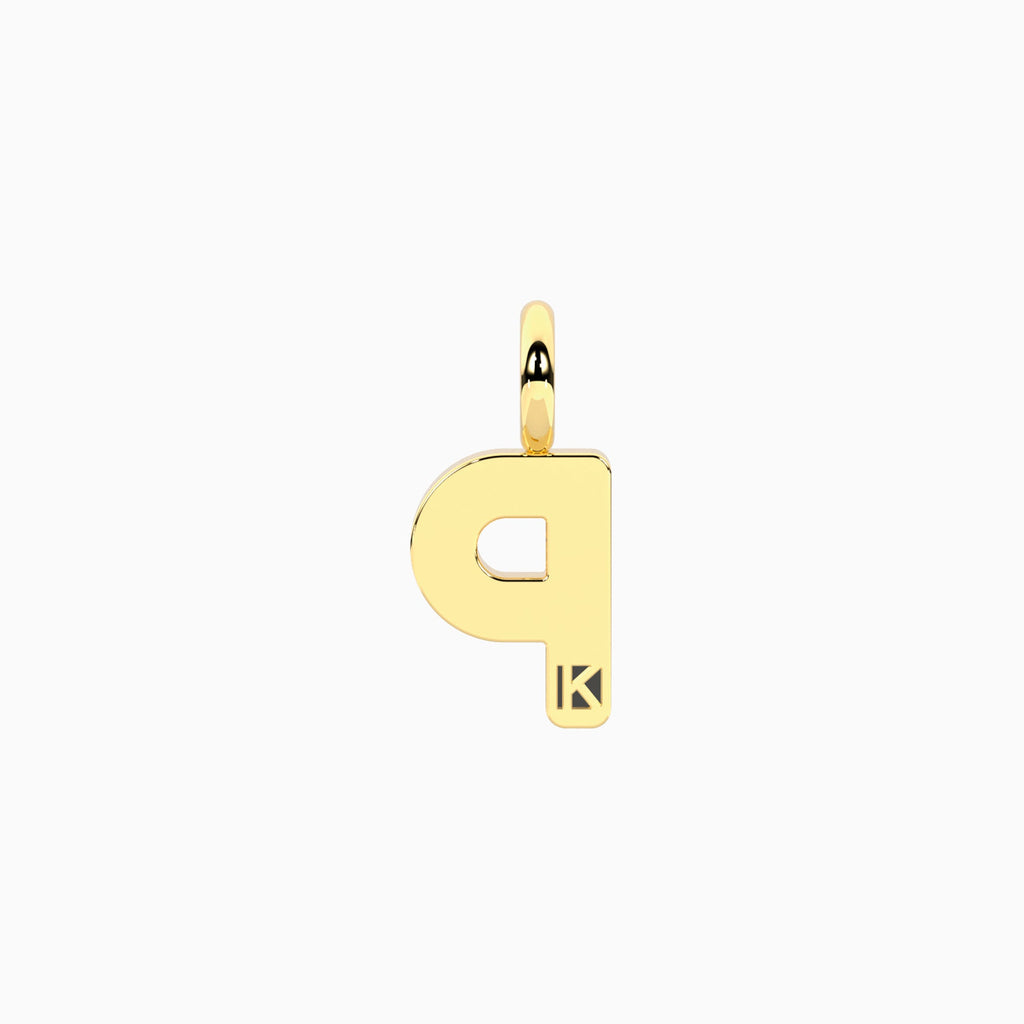 Charm Kidult By You Lettera P in Acciaio Dorato - vista 2