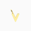 Charm Kidult By You Lettera V in Acciaio Dorato