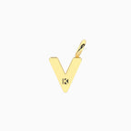 Charm Kidult By You Lettera V in Acciaio Dorato - vista 2