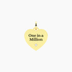 Charm Kidult By You Cuore One in a Million in Acciaio PVD Giallo