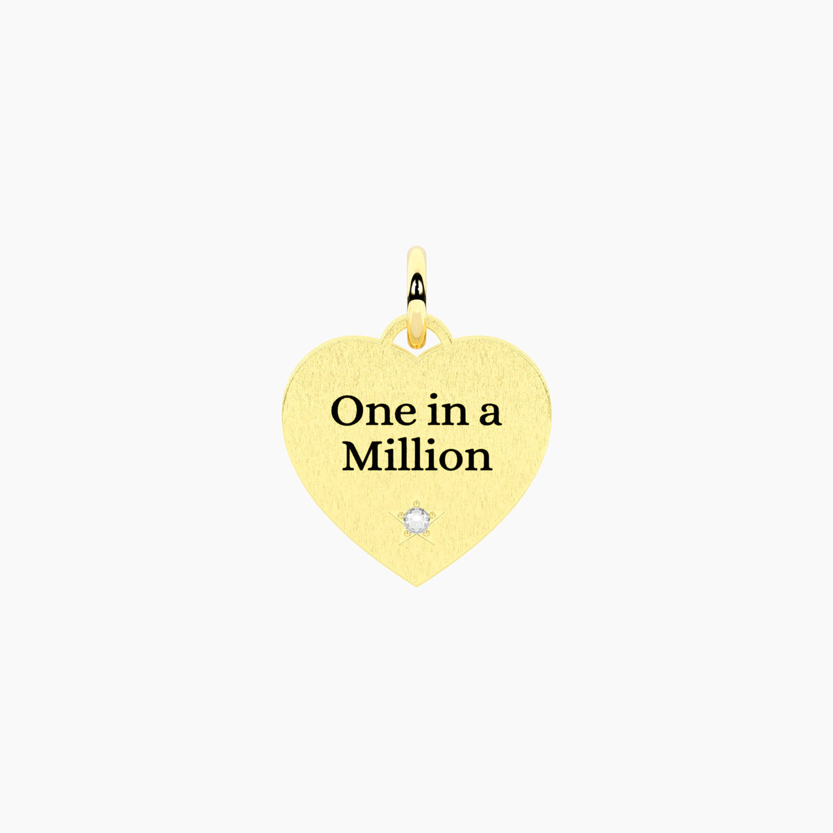 Charm Kidult By You Cuore One in a Million in Acciaio PVD Giallo