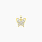 Charm Kidult By You Farfalla in Acciaio PVD Giallo con Cristalli