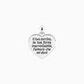 Charm Kidult By You Cuore Mamma Sei Speciale in Acciaio
