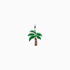Charm Kidult By You Palma in Acciaio con Smalto e Cristalli