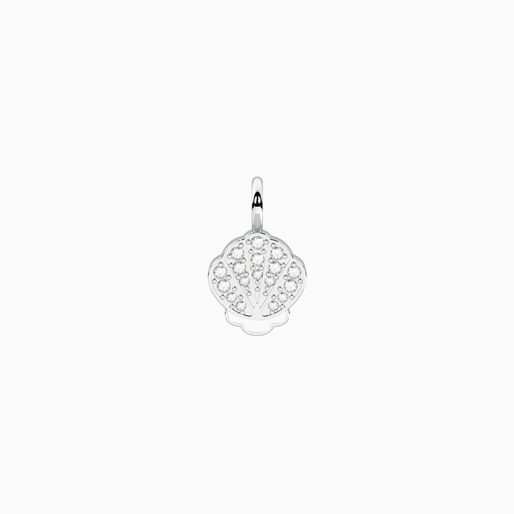 Charm Kidult By You Conchiglia in Acciaio Smaltato con Cristalli