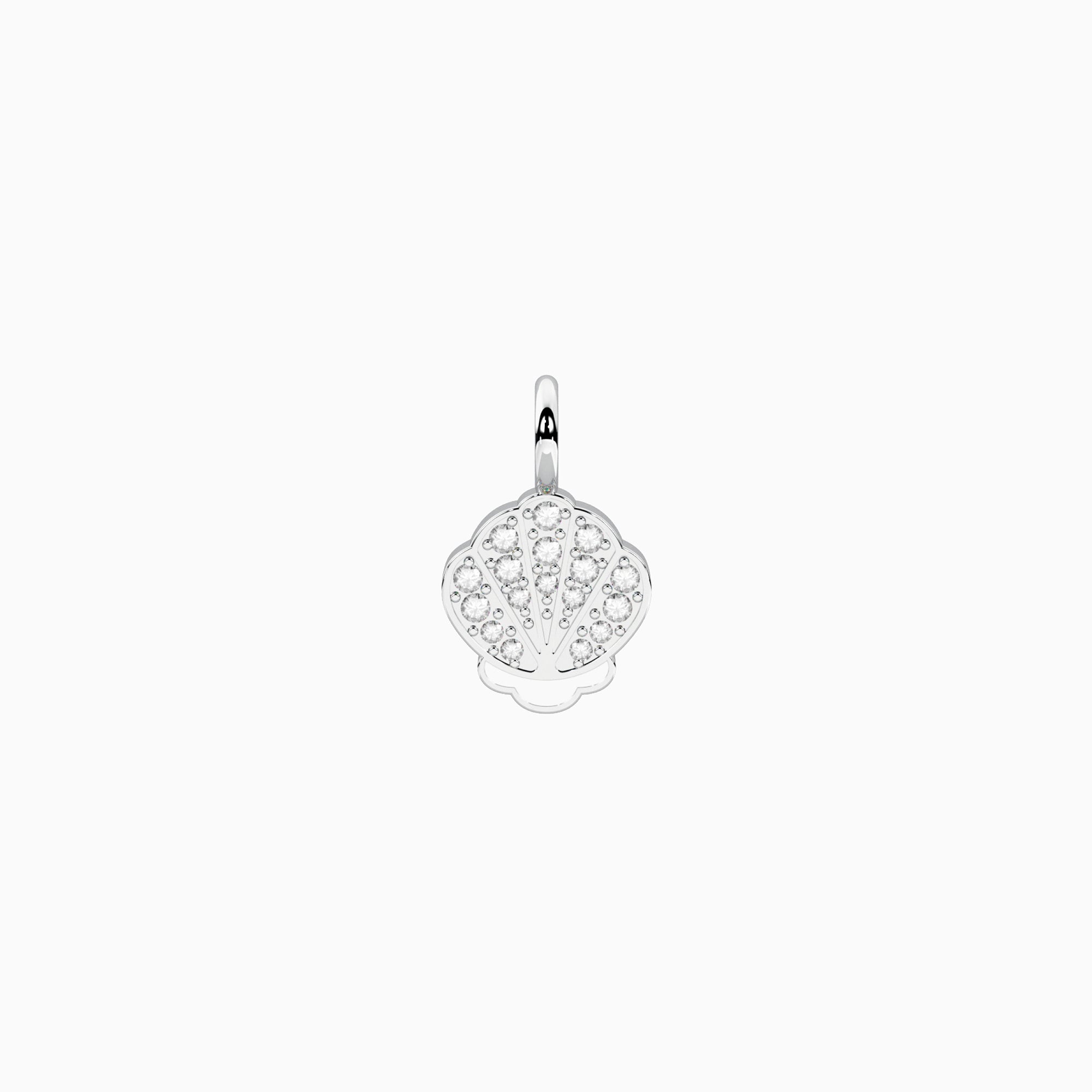 Charm Kidult By You Conchiglia in Acciaio Smaltato con Cristalli