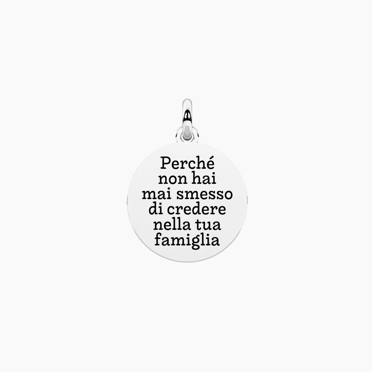Charm Kidult By You Tondo Mamma Famiglia in Acciaio con Cristallo - vista 2