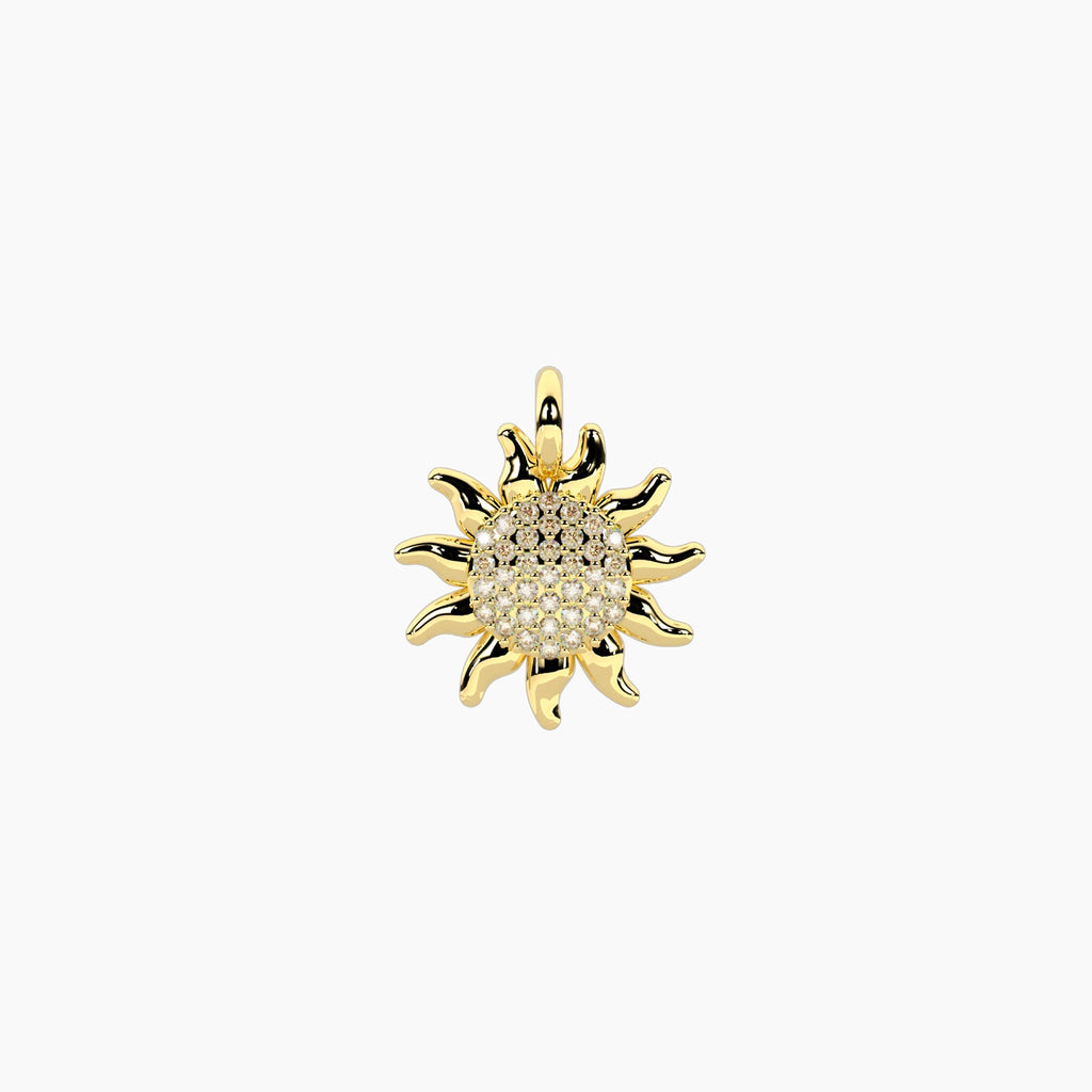 Charm Kidult By You Sole in Acciaio Dorato con Cristalli