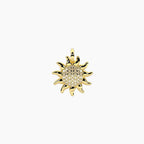 Charm Kidult By You Sole in Acciaio Dorato con Cristalli