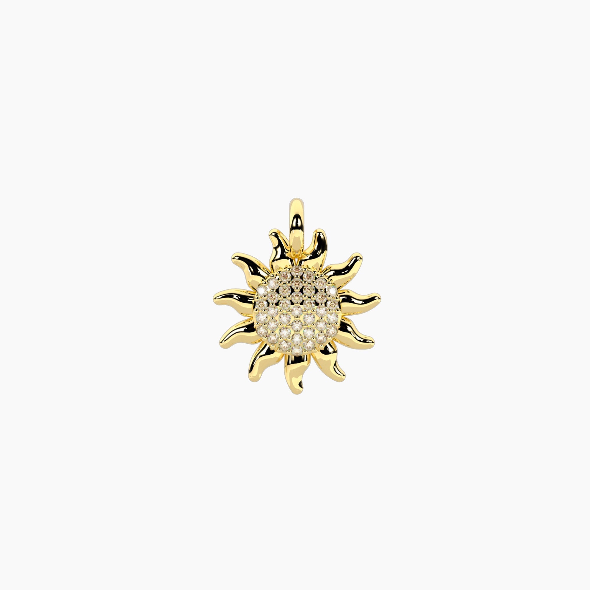 Charm Kidult By You Sole in Acciaio Dorato con Cristalli
