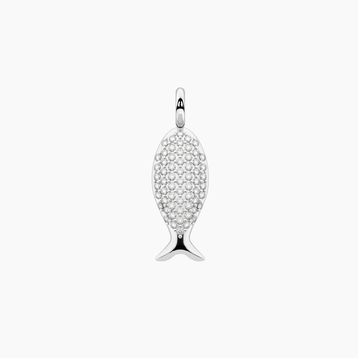 Charm Kidult By You Pesce in Acciaio con Cristalli