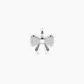 Charm Kidult By You Fiocco in Acciaio con Cristalli