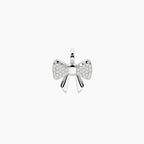 Charm Kidult By You Fiocco in Acciaio con Cristalli