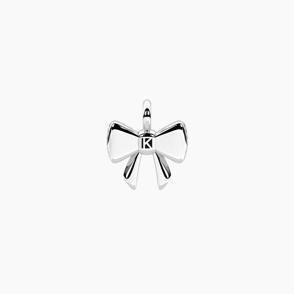 Charm Kidult By You Fiocco in Acciaio con Cristalli - vista 2