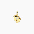 Charm Kidult By You Piedini in Acciaio Dorato con Cristalli