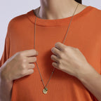 Collana Kidult By You Acciaio Dorato Catena Diamantata 85 cm