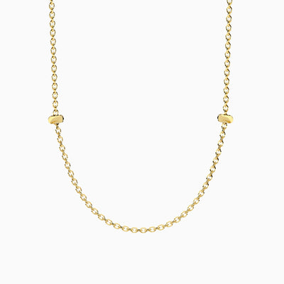 Collana Kidult By You Acciaio Dorato Catena Diamantata 85 cm