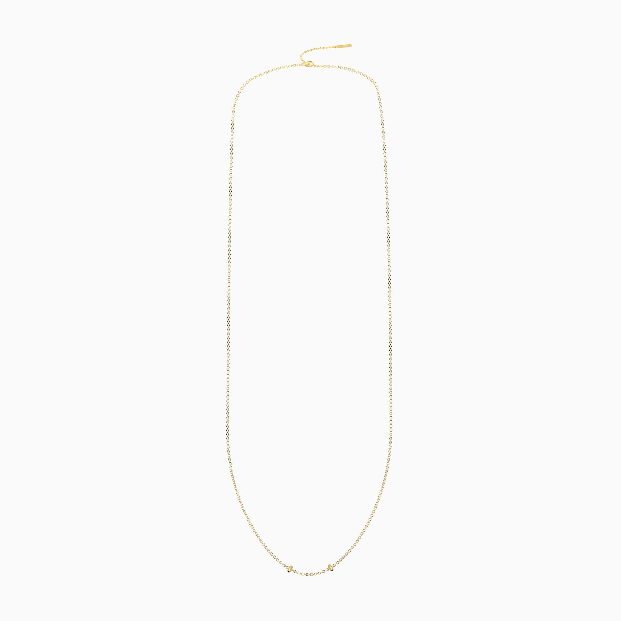 Collana Kidult By You Acciaio Dorato Catena Diamantata 85 cm
