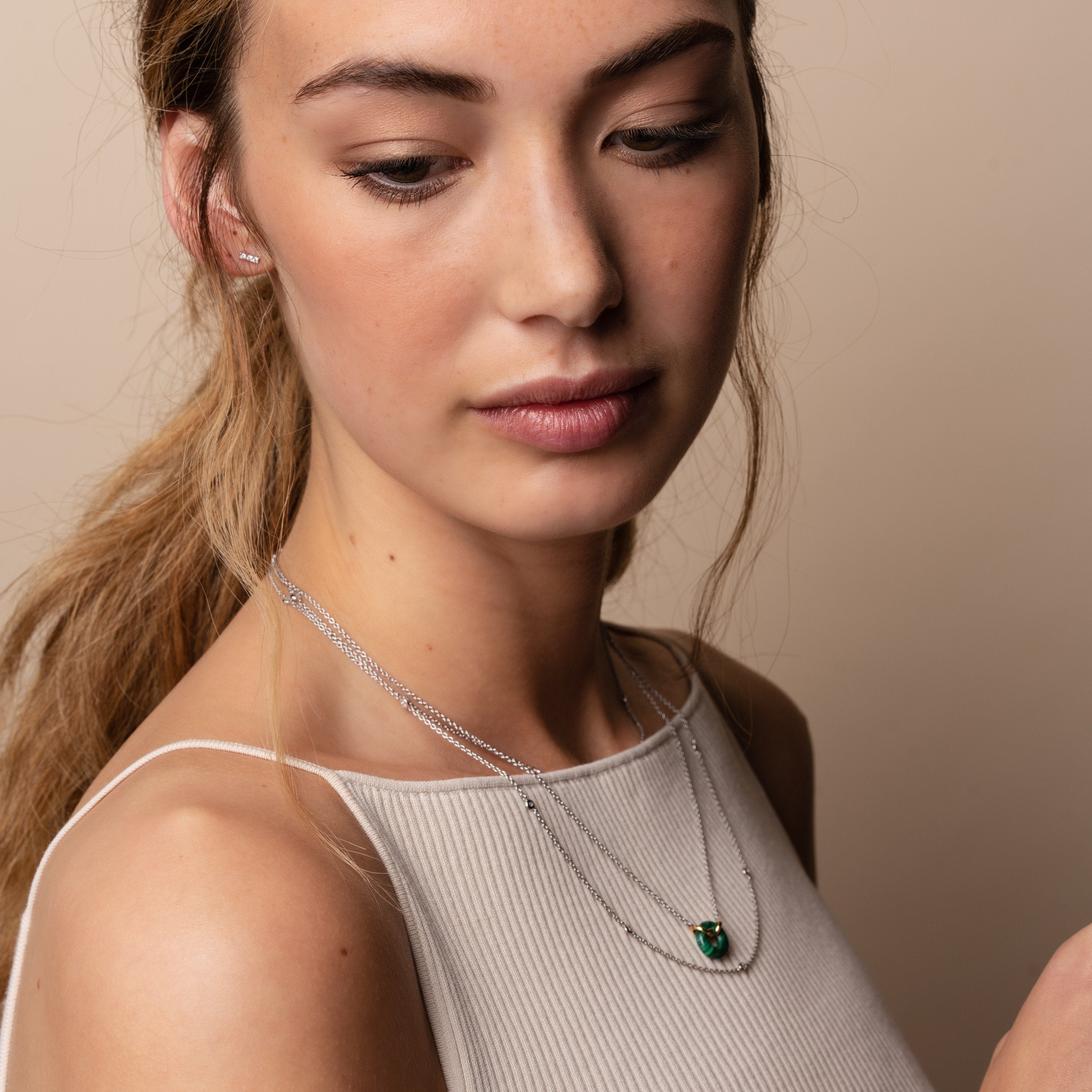 Orecchini Ti Sento Milano Classic Argento con Tre Zirconi