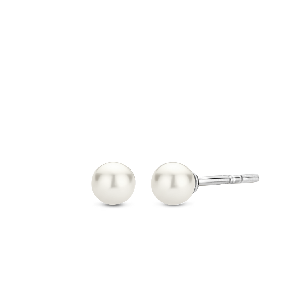 Orecchini Ti Sento Milano Argento con Perle 4 mm