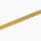 Bracciale Kidult Style Catena Mesh in Acciaio Dorato - vista 2