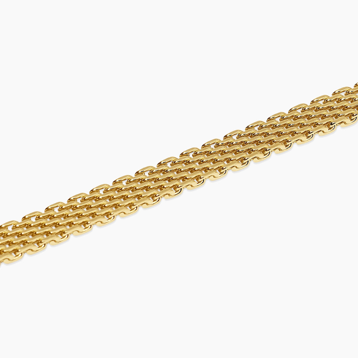 Bracciale Kidult Style Catena Mesh in Acciaio Dorato - vista 2