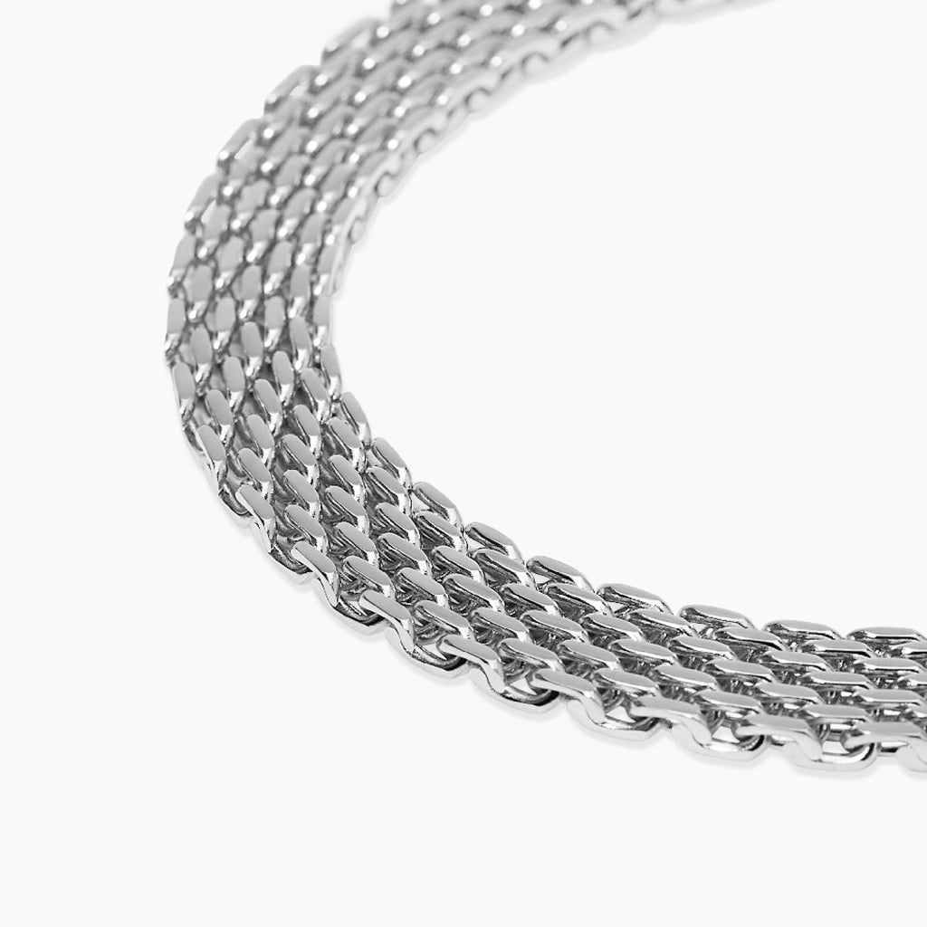 Bracciale Kidult Style Catena Mesh in Acciaio - vista 3