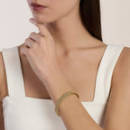 Bracciale Cuff Kidult Style Maglia Mesh in Acciaio Dorato - vista 3
