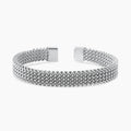Bracciale Cuff Kidult Style Maglia Mesh in Acciaio