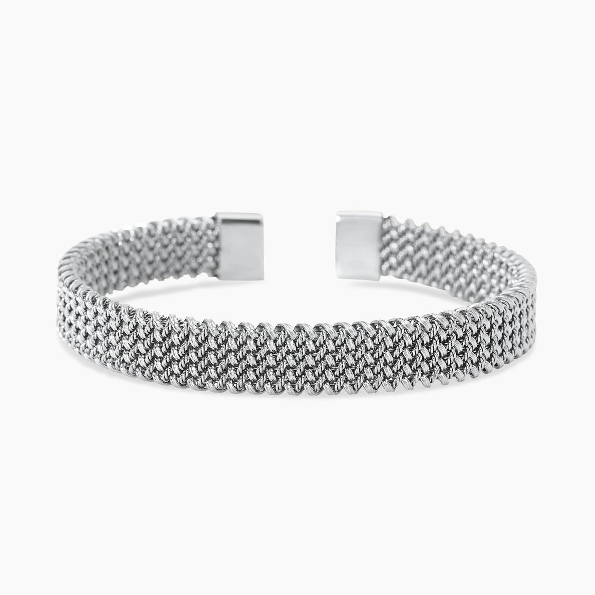 Bracciale Cuff Kidult Style Maglia Mesh in Acciaio
