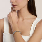 Bracciale Cuff Kidult Style Maglia Mesh in Acciaio - vista 3
