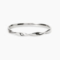 Bracciale Bangle Kidult Style Ritorto in Acciaio