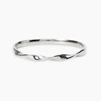 Bracciale Bangle Kidult Style Ritorto in Acciaio