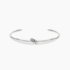 Bracciale Bangle Aperto Kidult Style Nodo in Acciaio