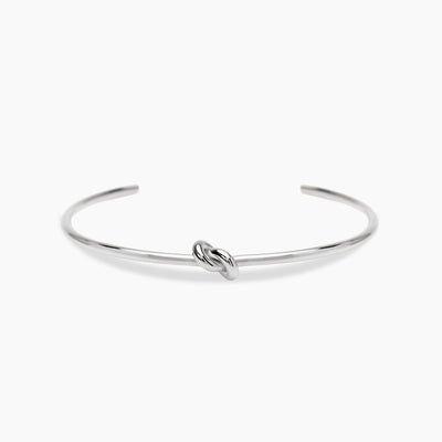 Bracciale Bangle Aperto Kidult Style Nodo in Acciaio