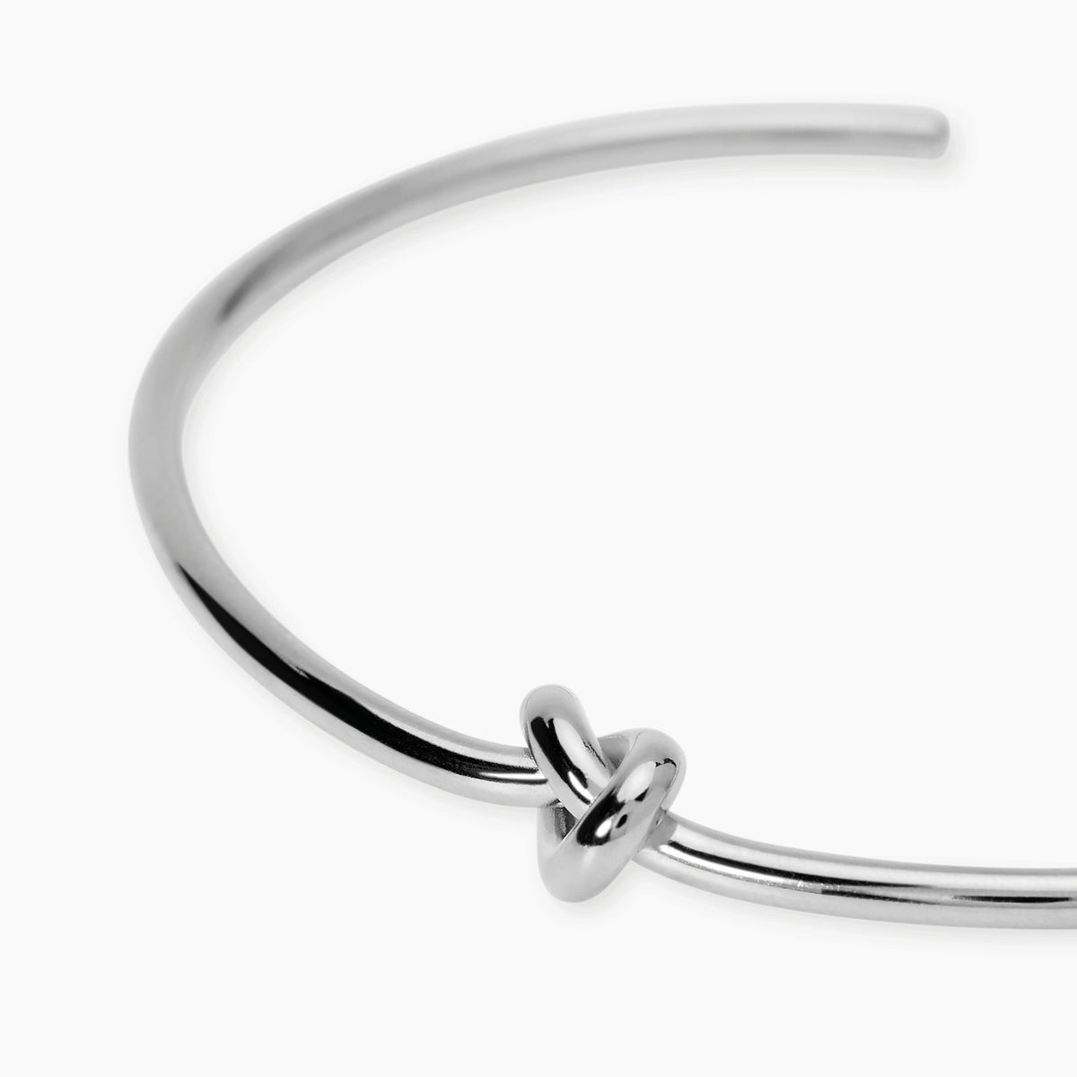 Bracciale Bangle Aperto Kidult Style Nodo in Acciaio - vista 2