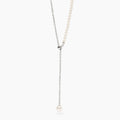 Collana Kidult Style Slider e Perle Conchiglia in Acciaio
