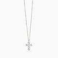 Girocollo Kidult Style Croce con Cristalli in Acciaio