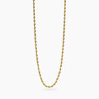 Collana Kidult Style Catena Corda in Acciaio Dorato