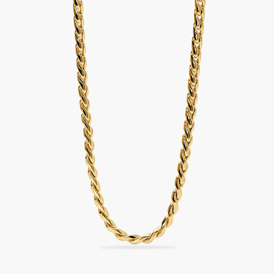 Collana Kidult Style Catena Cardano in Acciaio Dorato