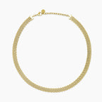 Girocollo Kidult Style Acciaio PVD Giallo Catena Mesh