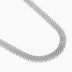 Girocollo Kidult Style Acciaio Catena Mesh - vista 2