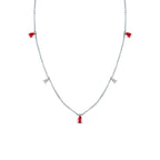 Girocollo Mirco Visconti Oro Bianco 18kt Rubini