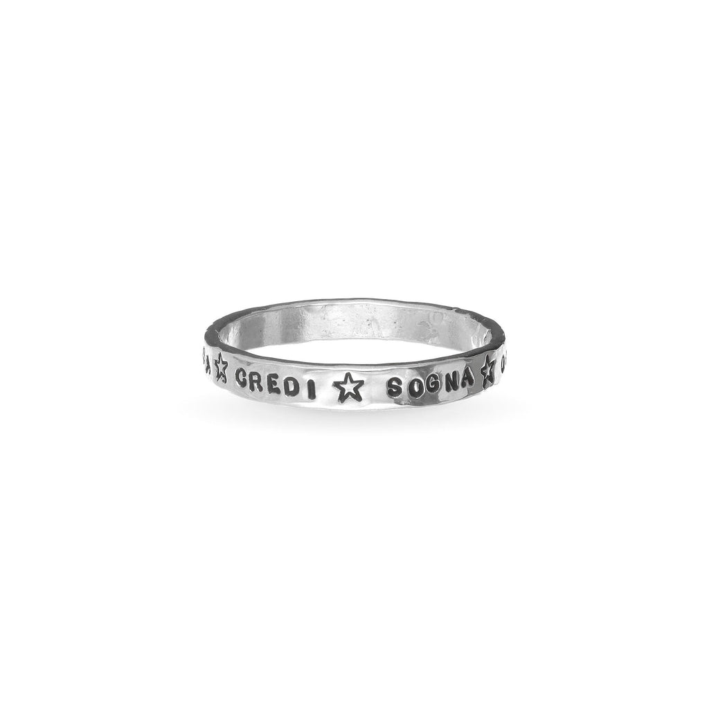 Anello Rubinia dell'Anno Piatto Argento 925