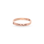 Anello Rubinia dell'Anno Piatto Oro Rosa 9kt - dettaglio