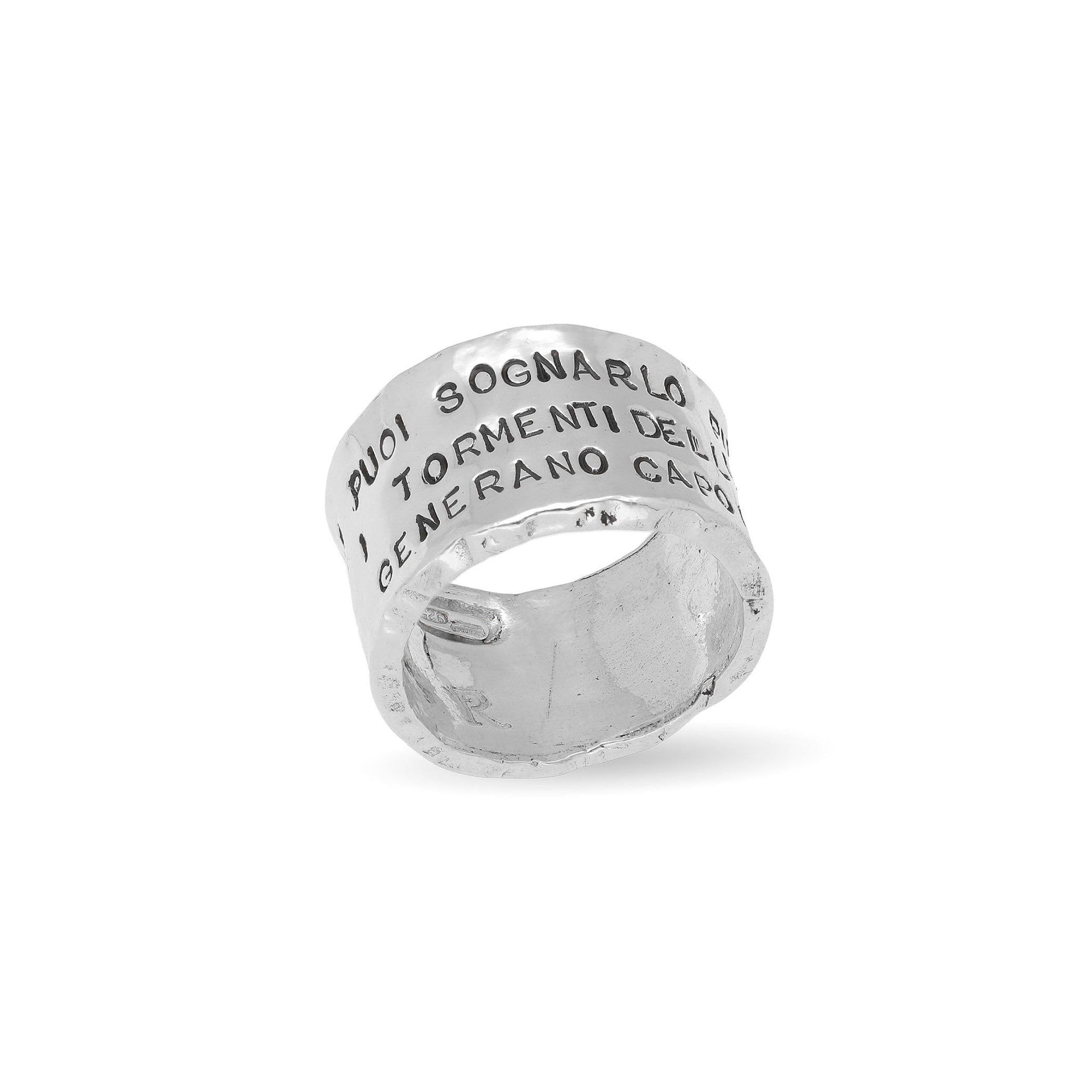 Anello Rubinia Fascia Grande Argento 925
