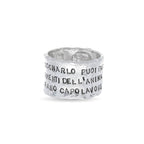 Anello Rubinia Fascia Grande Argento 925 - dettaglio