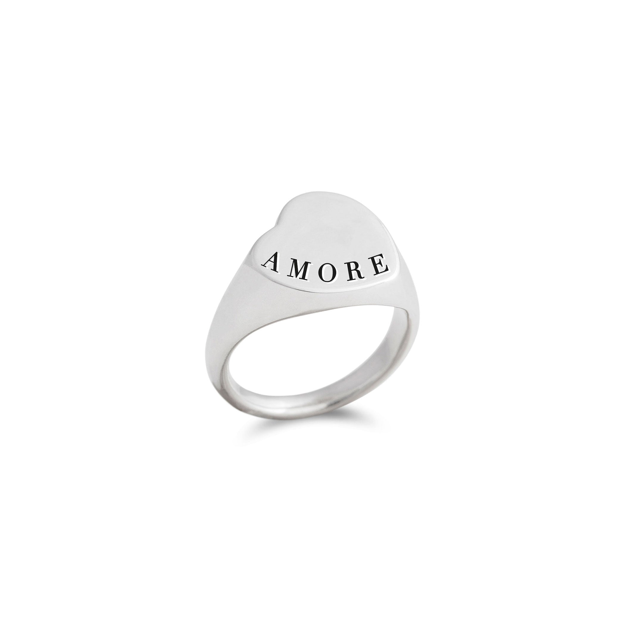 Anello Rubinia Mignolo Cuore Obliquo Argento 925