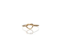Anello Cupido Rubinia Cuore Annodato Oro Giallo 9kt fronte